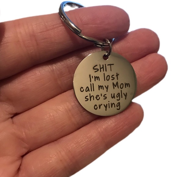 ugly crying dog tag
